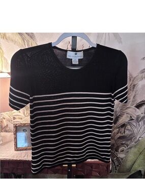 Saks Fifth Avenue Black Silk Top